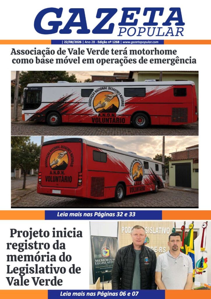 Capa de Gazeta Popular — Edição 1268 — 22/08/2026