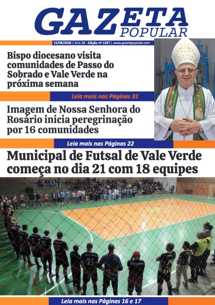 Capa de Gazeta Popular — Edição 1267 — 15/08/2026