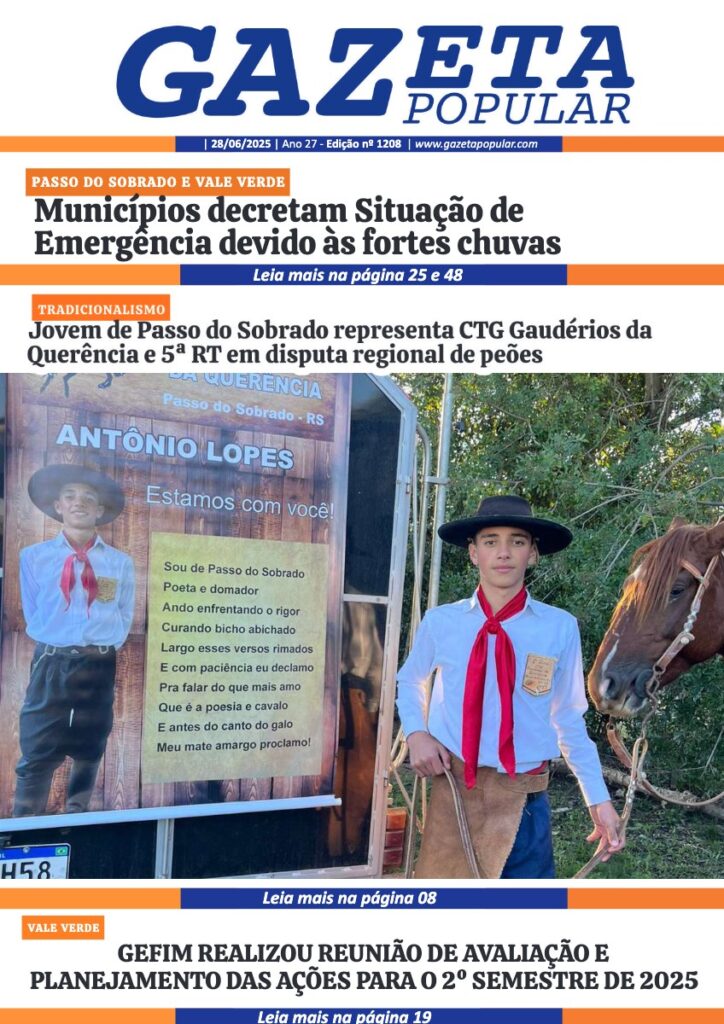 Capa de Edição de 28 de Junho de 2025