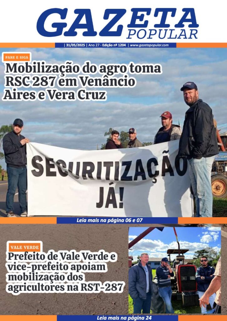 Capa de Edição de 31 de Maio de 2025