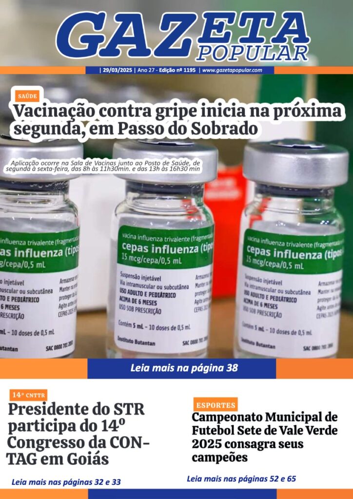 Capa de Edição de 05 de Abril de 2025