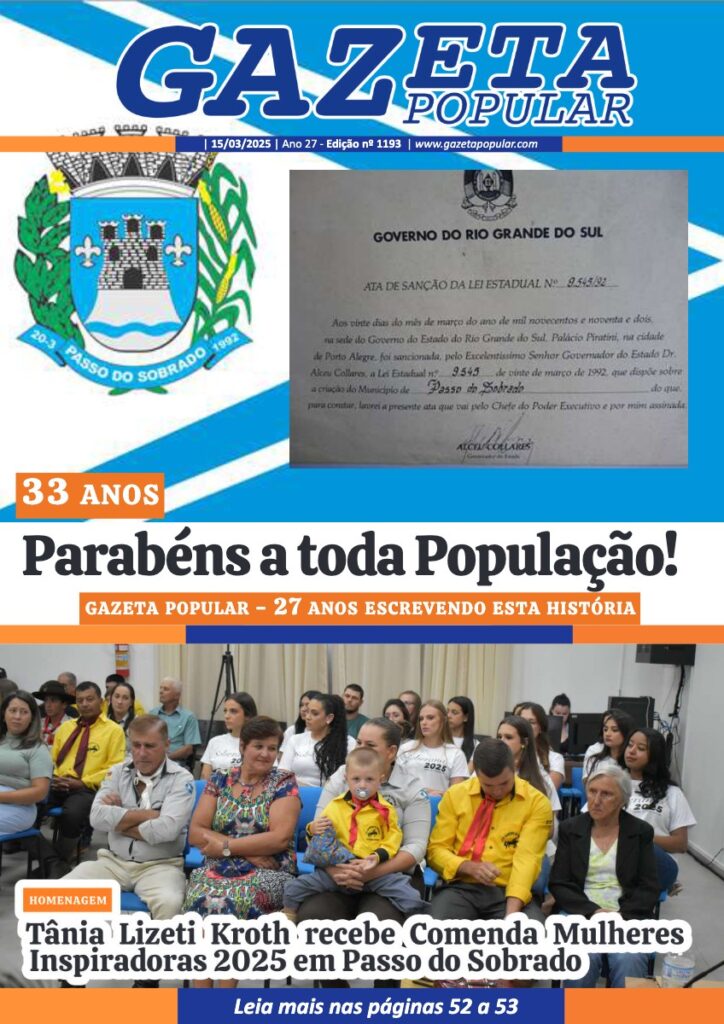 Capa de Edição de 15 de Março de 2025