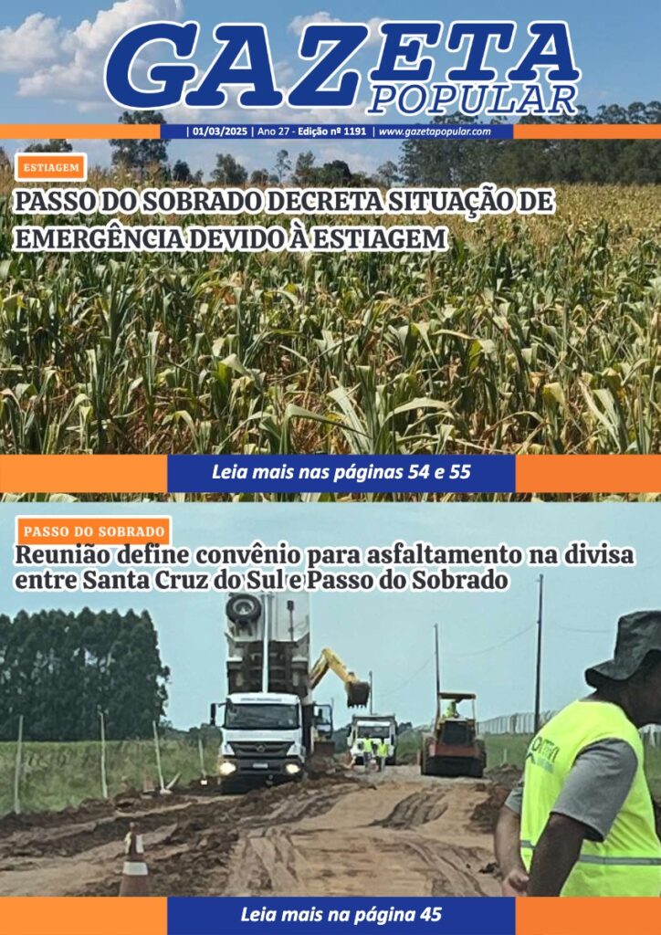 Capa de Edição de 01 de Março de 2025