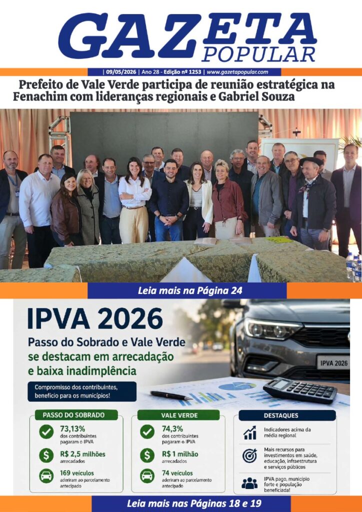 Capa de Edição de 09 de Maio de 2026