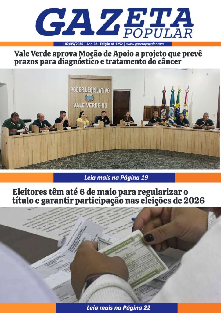 Capa de Edição de 02 de Maio de 2026