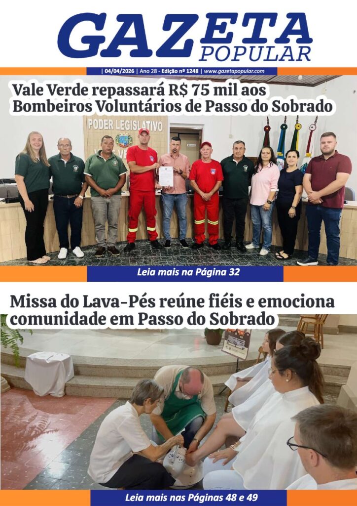 Capa de Edição de 04 de Abril de 2026