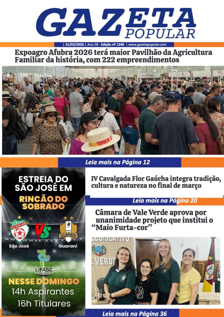 Capa de Edição de 21 de Março de 2026