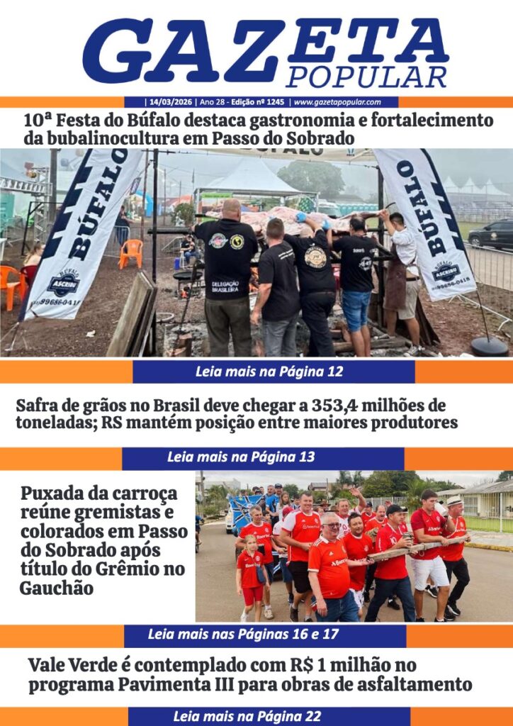 Capa de Edição de 14 de Março de 2026