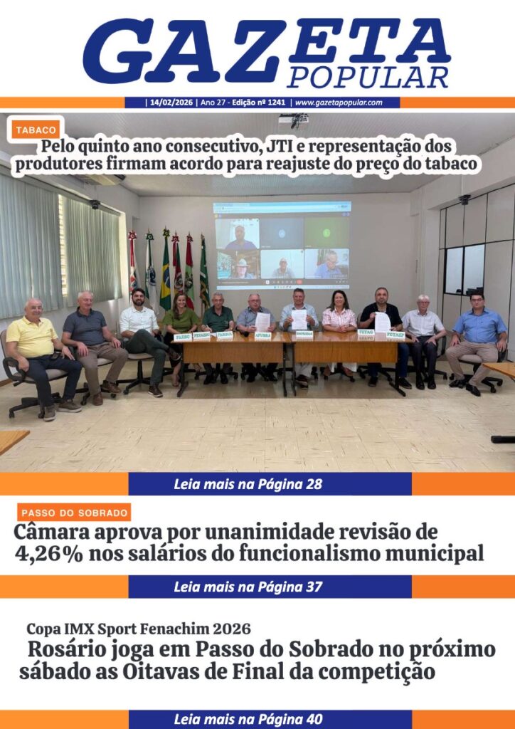 Capa de Edição de 14 de Fevereiro de 2026