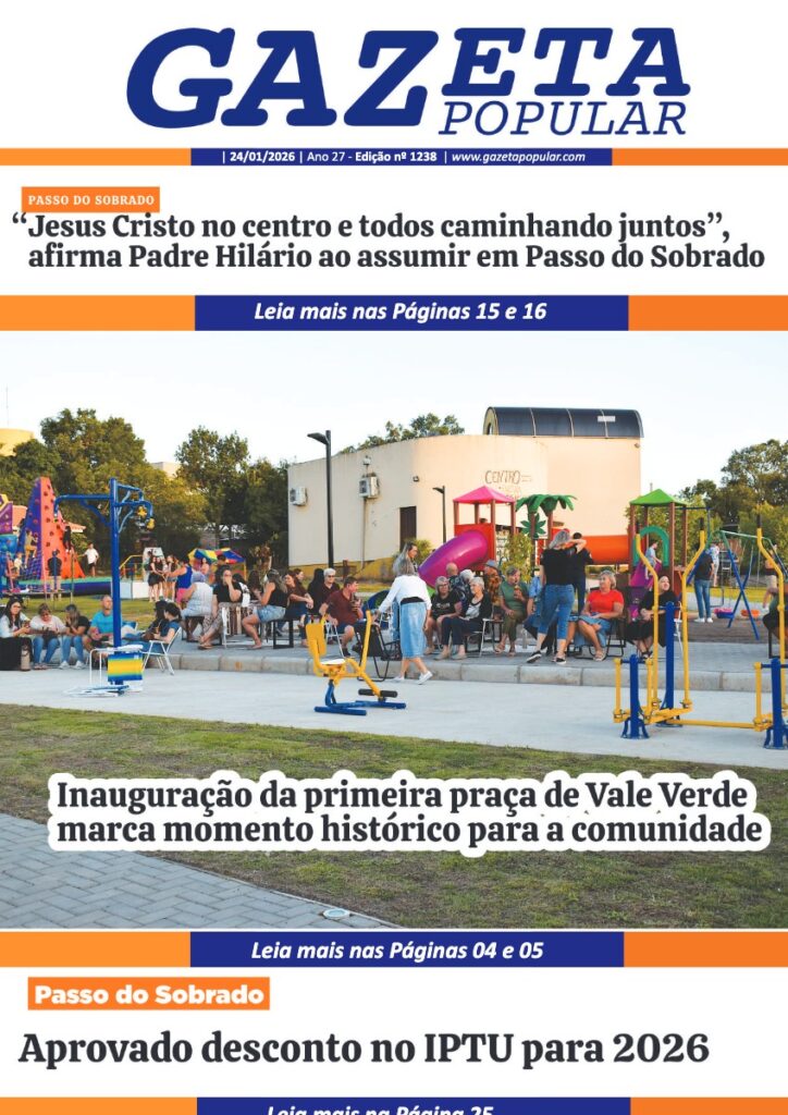Capa de Edição de 24 de Janeiro de 2026