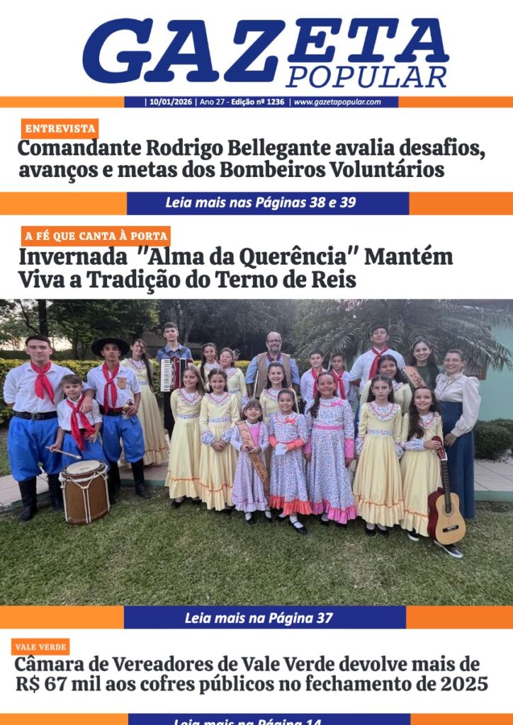 Capa de Edição de 10 de Janeiro de 2026