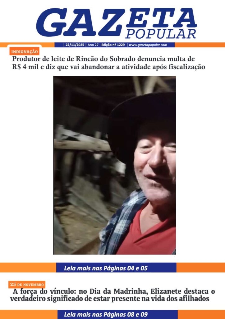 Capa de Edição de 22 de Novembro de 2025