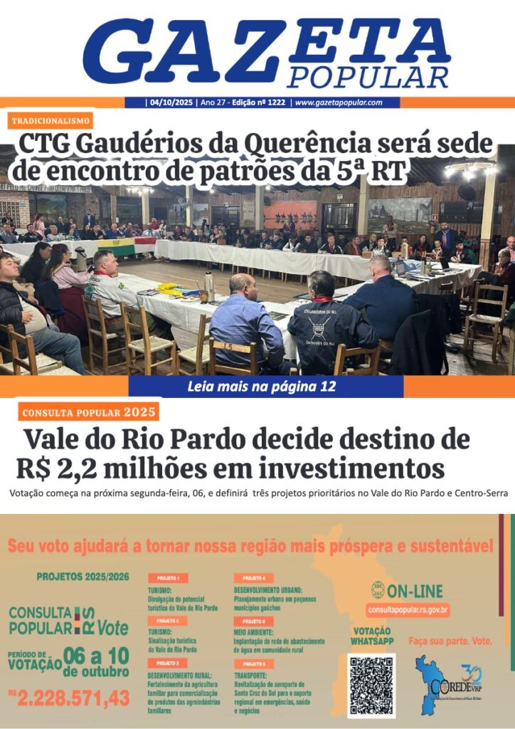 Capa de Edição de 04 de Outubro de 2025