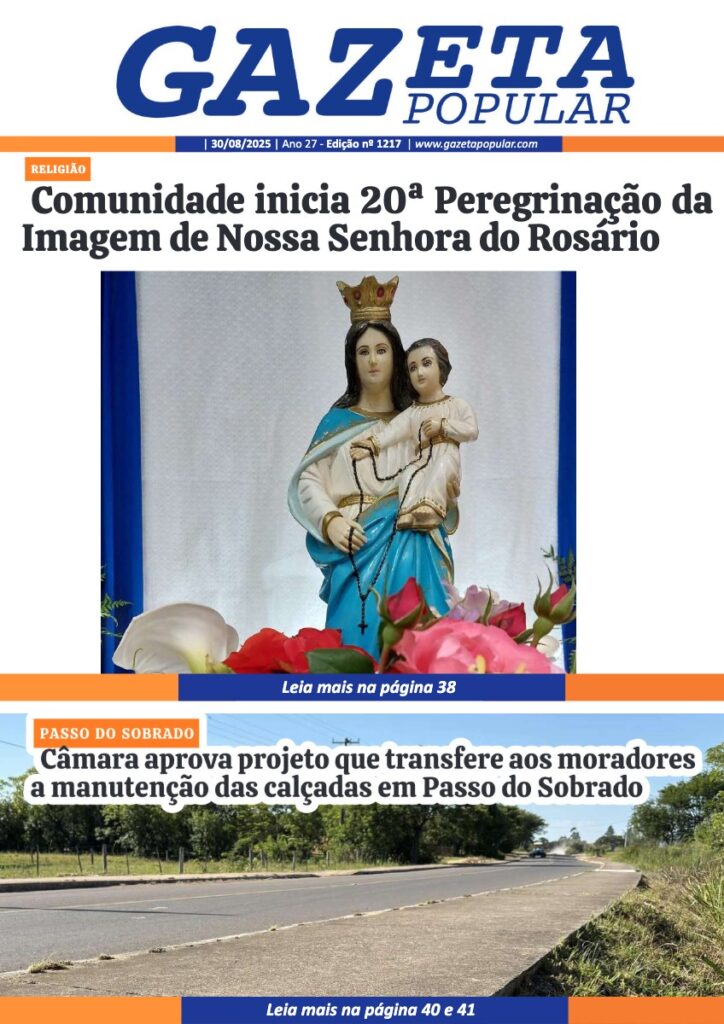 Capa de Edição de 30 de Agosto de 2025