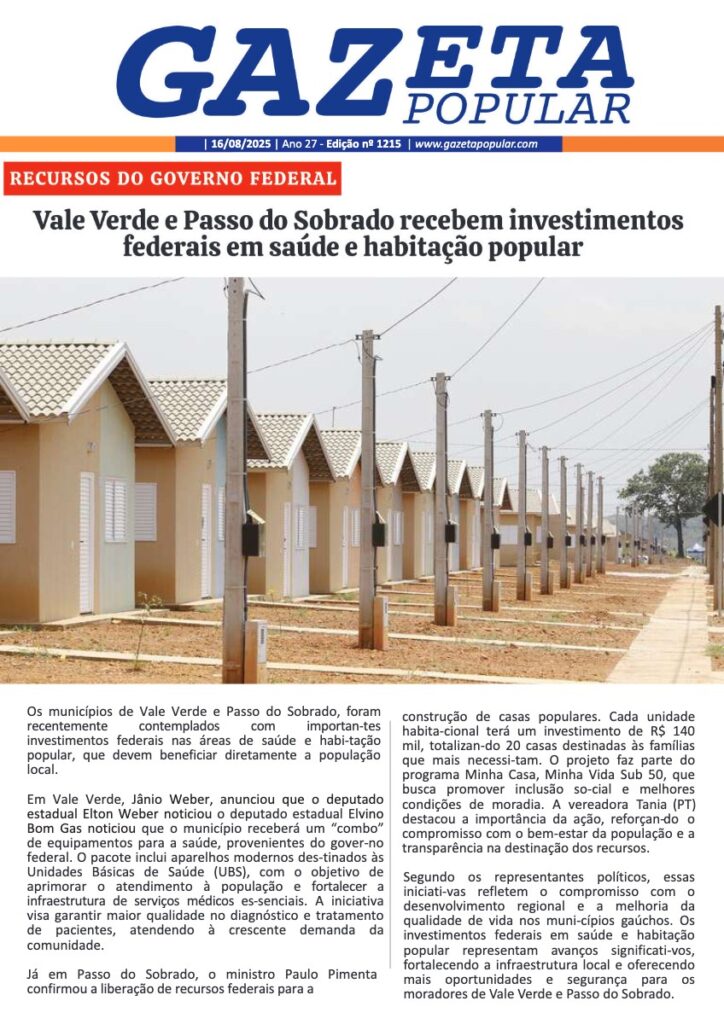 Capa de Edição de 16 de Agosto de 2025